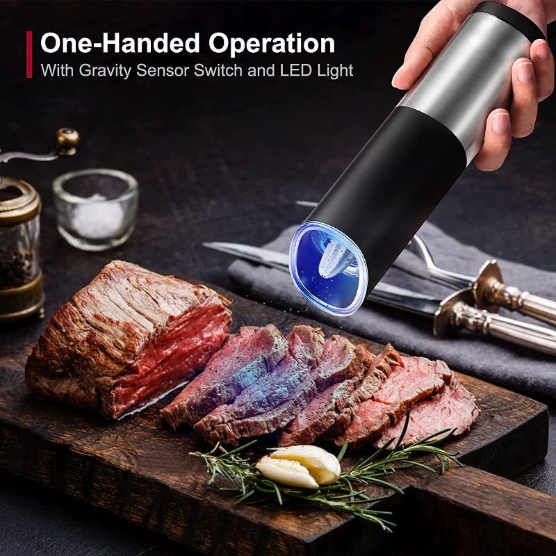 Electric Pepper Mill Herb Coffee Grinder Automatic Gravity Induction Salt  Shaker Grinders Machine Kitchen Herb Spice Mill Tools